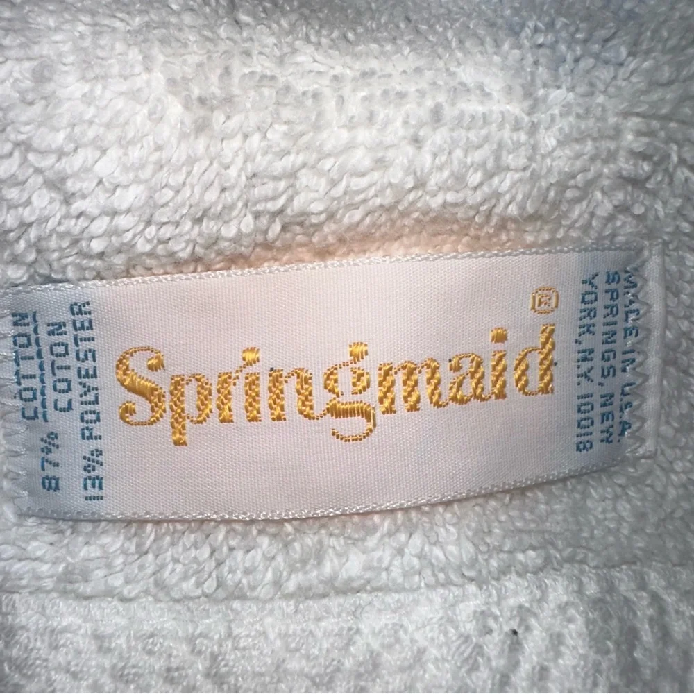 Vintage 2pc Floral Bath Towel Set